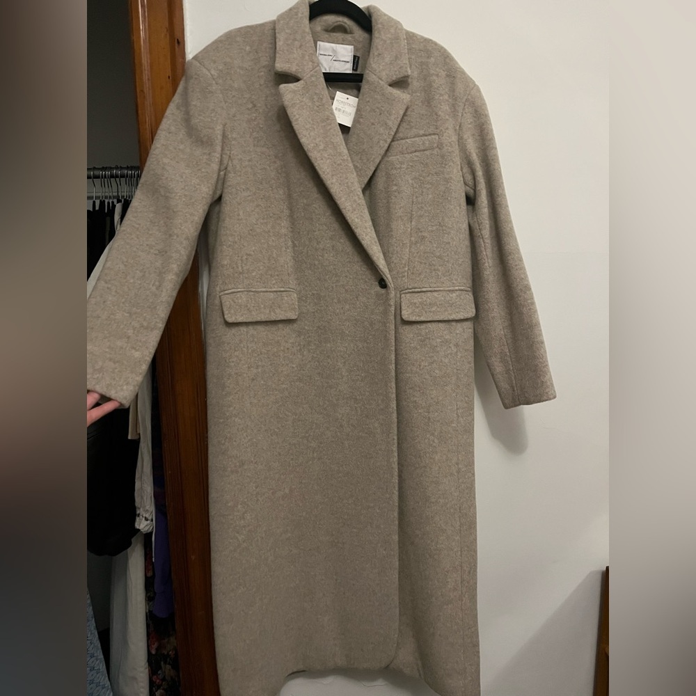 Women's Tan Wool Coat